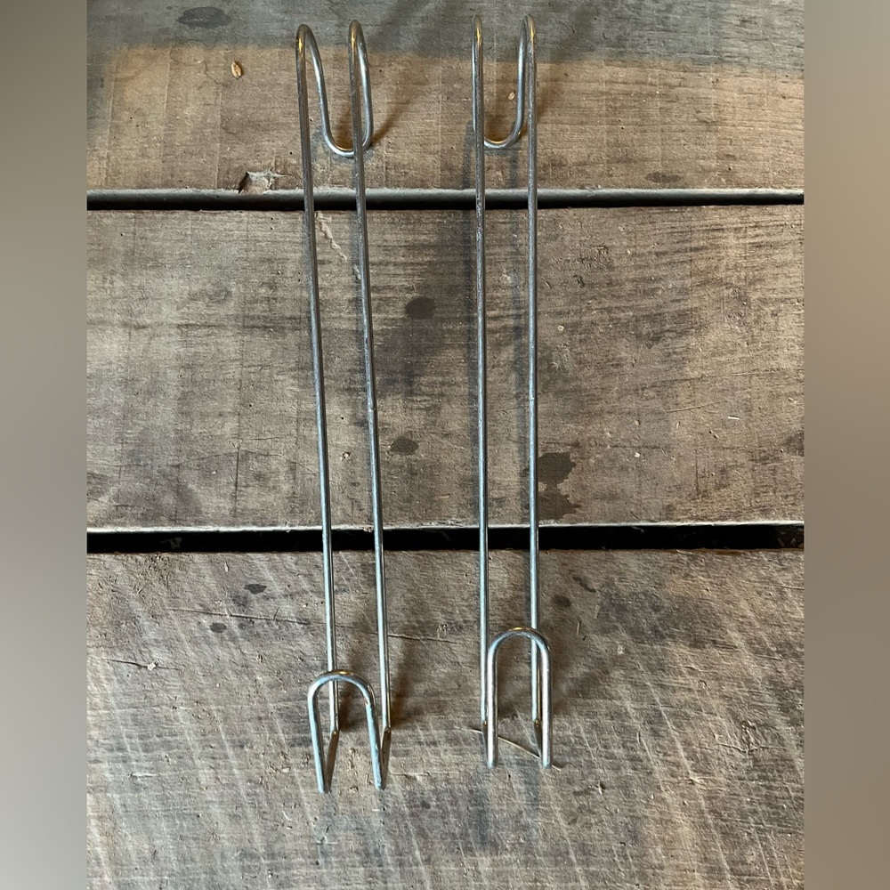 Silver Metal bridle hangers